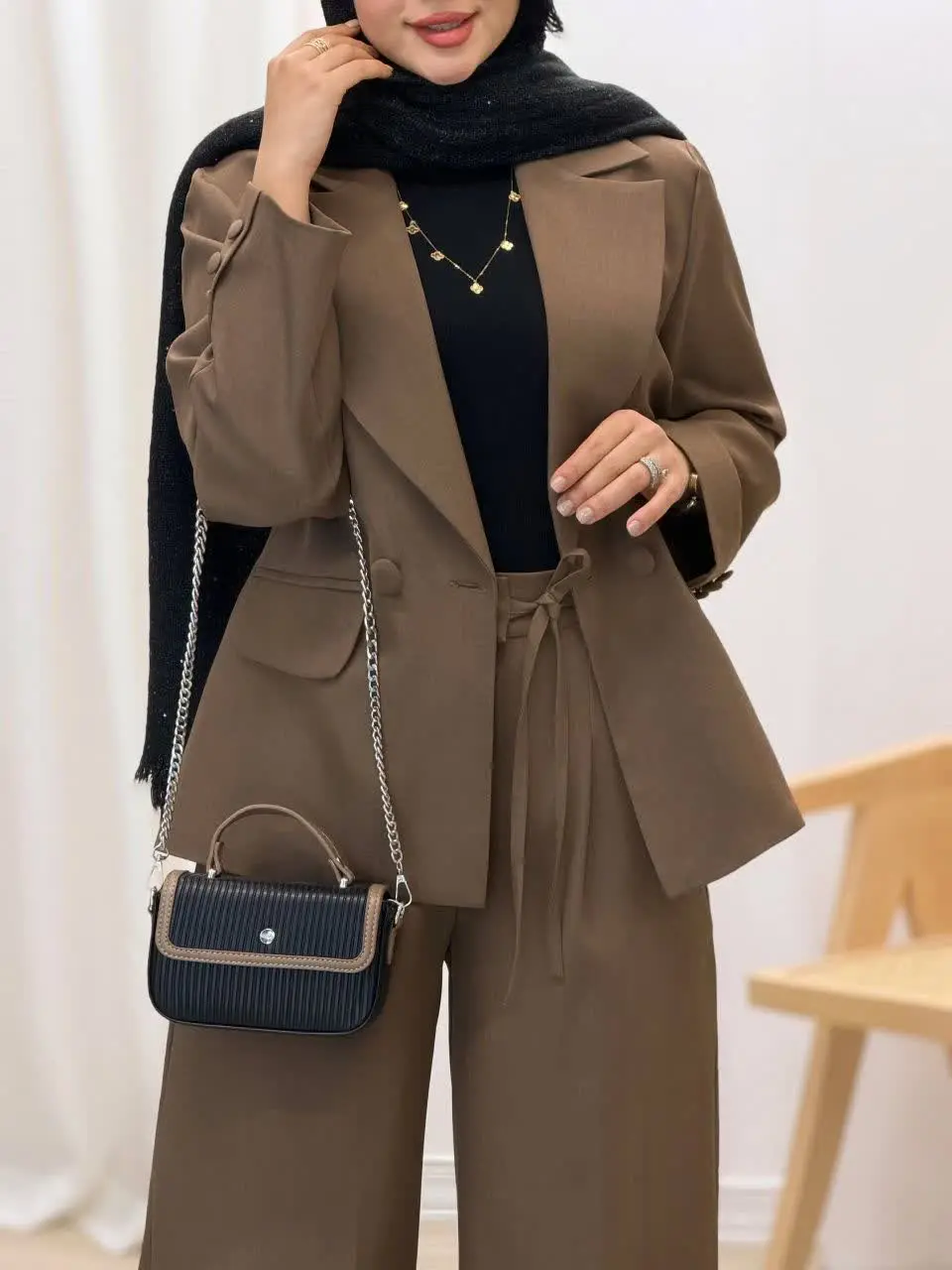 3726-کت و شلوار مزونی الیزا